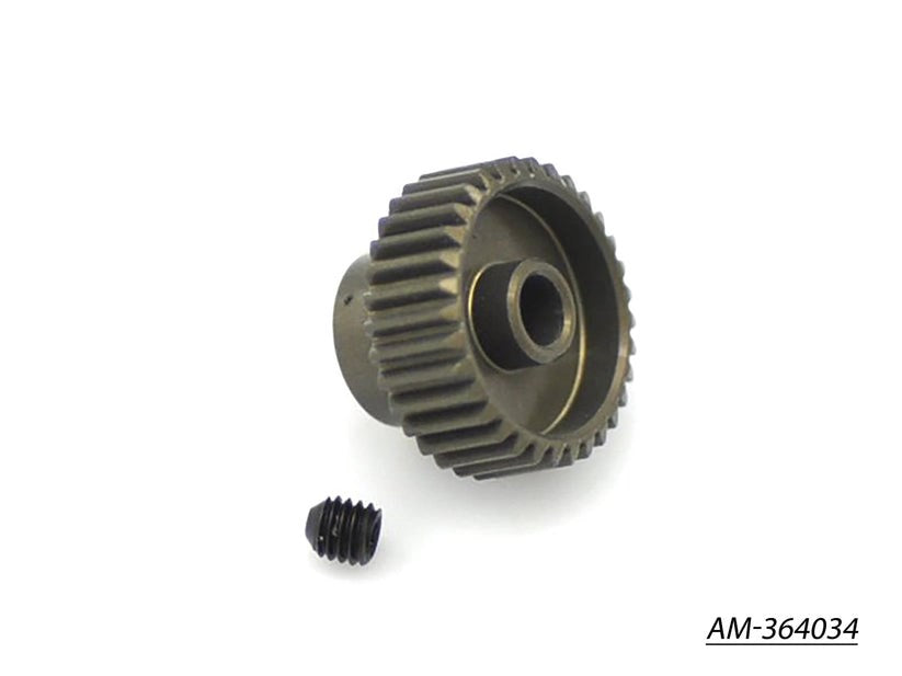 Arrowmax AM-364034 Pinion Gear 64P 34T 7075 Hard (8949797028077)