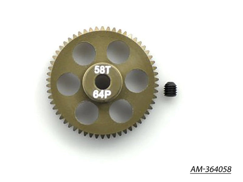 Arrowmax AM-364058 Pinion Gear 64P 58T 7075 Hard