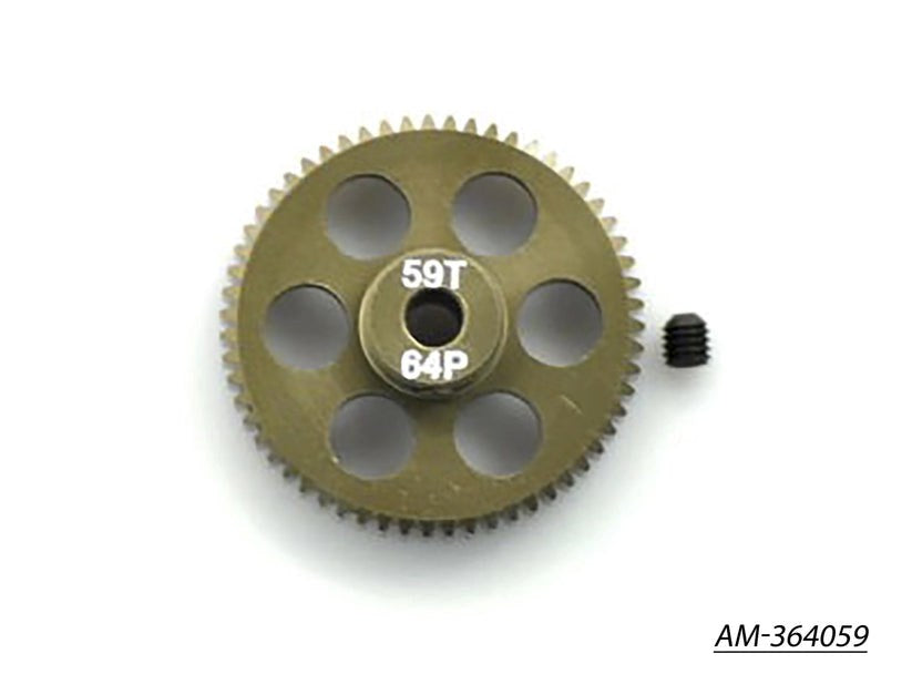 Arrowmax AM-364059 Pinion Gear 64P 59T 7075 Hard (8949798600941)
