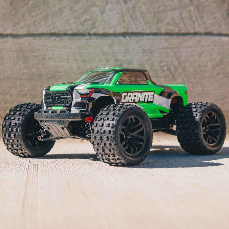 ARRMA ARA2102T3 1/18 GRANITE GROM MEGA 380 Brushed 4X4 Monster Truck RTR with Battery & Charger Green (8949800239341)