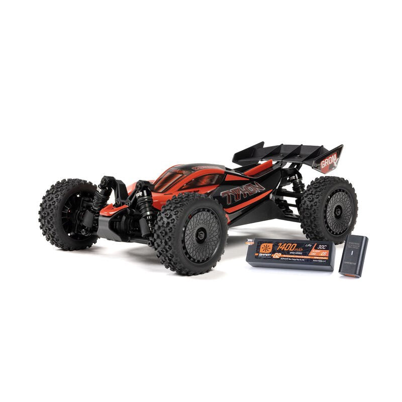 ARRMA ARA2306ST1 TYPHON GROM 223S BLX Brushless 4X4 Small Scale Buggy RTR with Battery & Charger Red