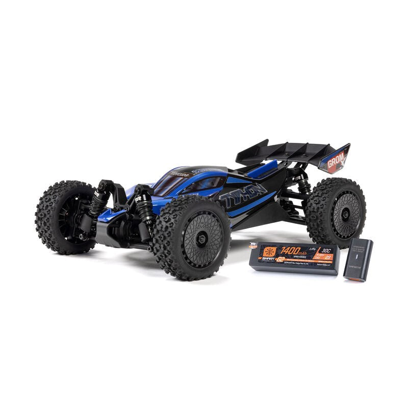 ARRMA ARA2306ST2 TYPHON GROM 223S BLX Brushless 4X4 Small Scale Buggy RTR with Battery & Charger Blue (8949800435949)