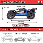 ARRMA Vorteks Mega 550 2WD RTR Blue RC Stadium Truck 1/10 Scale (2)