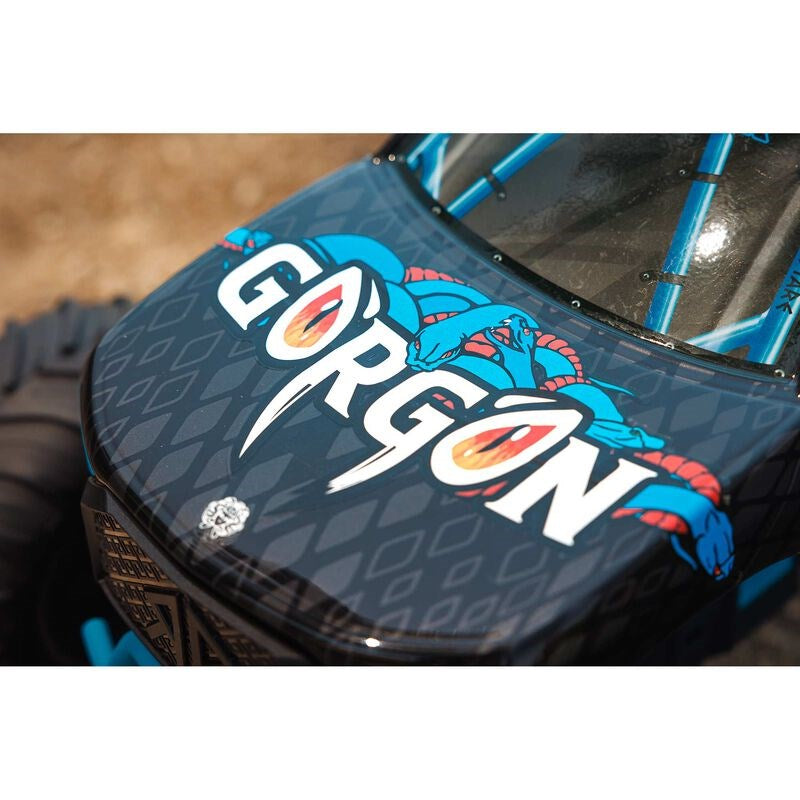 ARRMA ARA3230T1 1/10 GORGON 4X2 MEGA 550 Brushed Monster Truck RTR Blue (Needs Batt and Charger)
