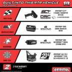 ARRMA FURY 223S BLX Brushless 2WD RTR RC Short Course Truck 1/10 Scale (3)