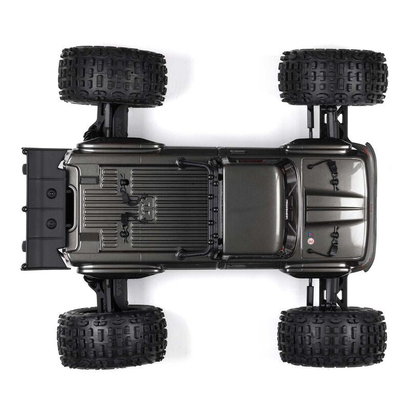 ARRMA ARA4410V2T3 1/10 OUTCAST 4X4 4S V2 BLX Stunt Truck RTR Gunmetal 2024 Center Diff Model