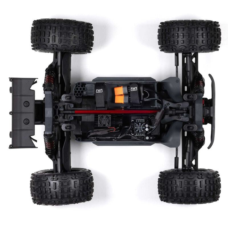 ARRMA ARA4410V2T3 1/10 OUTCAST 4X4 4S V2 BLX Stunt Truck RTR Gunmetal 2024 Center Diff Model (8949803483373)