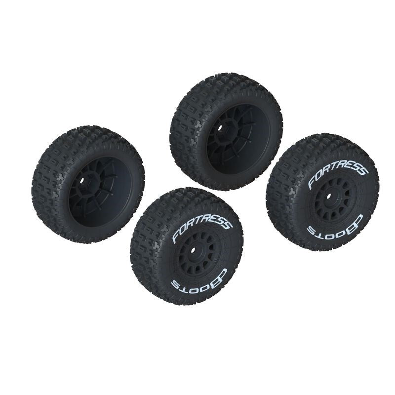 ARRMA ARA550117 dBoots FORTRESS Tire Set Glued (Black) (2 Pairs) 1/16 ARRMA Mojave Grom (8949803679981)
