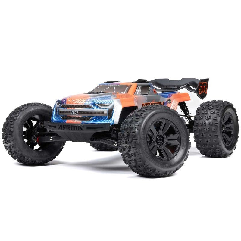 ARRMA ARA8608V6T1 1/8 KRATON 6S V6 4X4 BLX Brushless Speed Monster Truck RTR Blue/Orange (8949803843821)