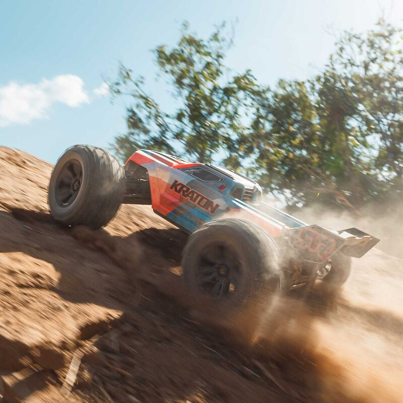ARRMA ARA8608V6T1 1/8 KRATON 6S V6 4X4 BLX Brushless Speed Monster Truck RTR Blue/Orange (8949803843821)