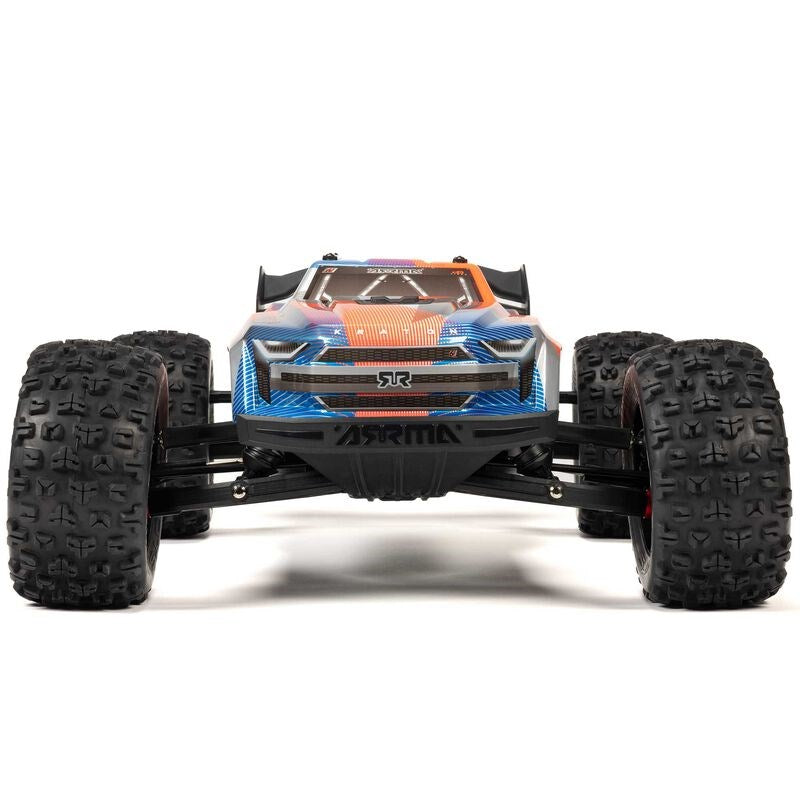 ARRMA ARA8608V6T1 1/8 KRATON 6S V6 4X4 BLX Brushless Speed Monster Truck RTR Blue/Orange (8949803843821)