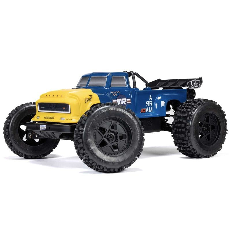 ARRMA ARA8611V6T2 1/8 NOTORIOUS 6S V6 4X4 BLX Brushless Stunt Truck RTR Blue