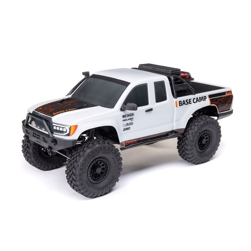 Axial AXI-1375T1 1/10 SCX10 III Base Camp 4X4 Rock Crawler Brushed RTR White (8949804171501)