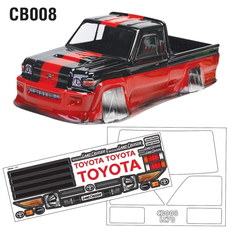 Team C CB008 1/10 Crawler Body Clear LC70 Land Cruiser  WB 313mm