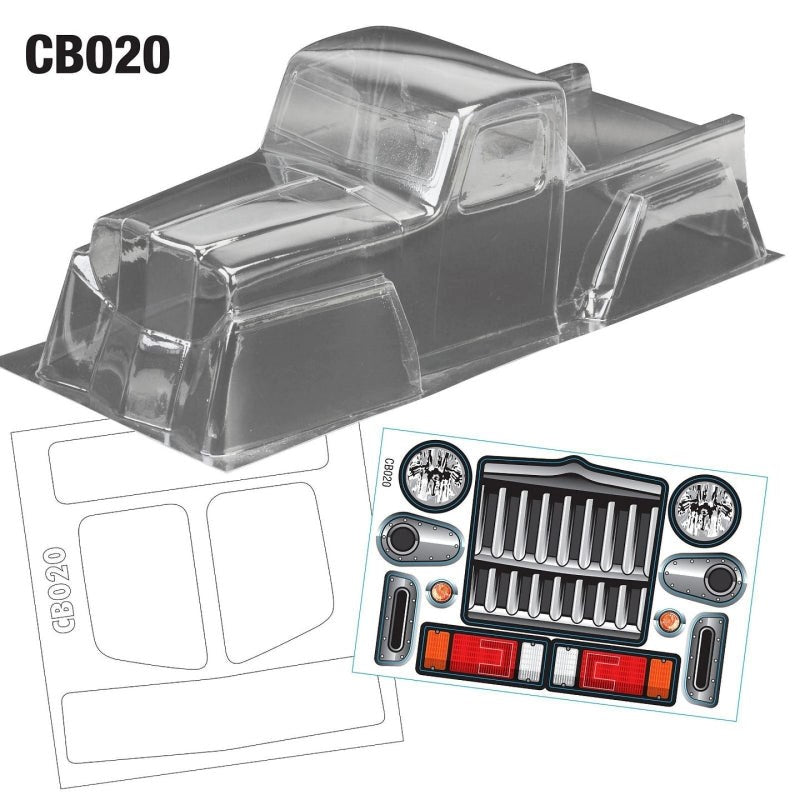 Team C CB020 1/10 Crawler Body WB 313mm Width 165mm by Team C