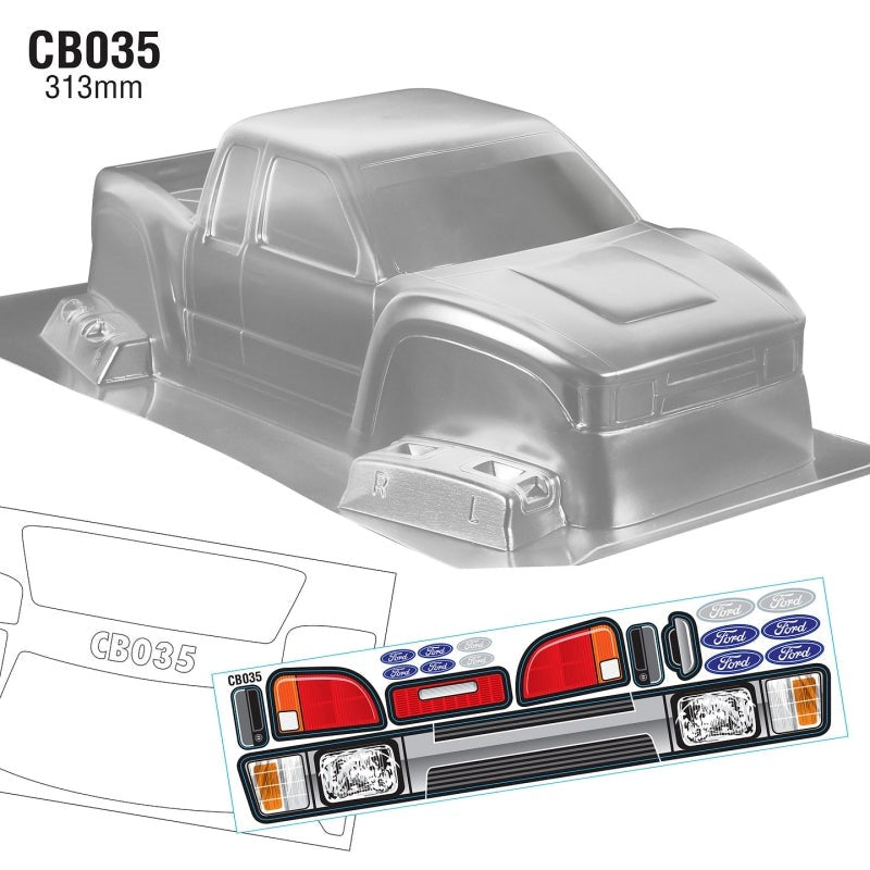 Team C CB035 1/10 Crawler Body Ford WB 313mm Width 180mm (8949804695789)