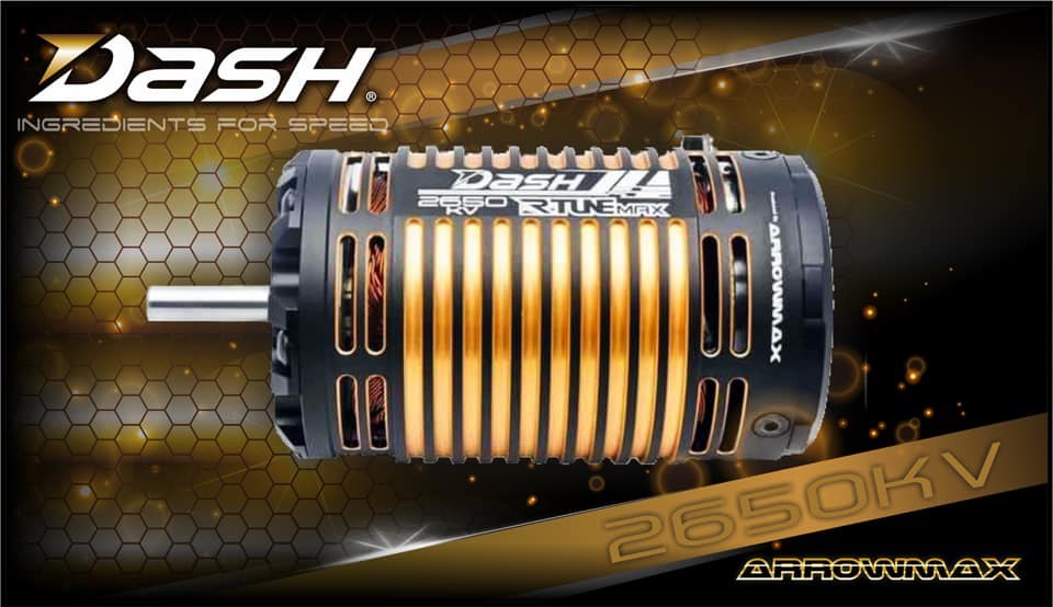 Arrowmax DA-746006 Dash R-Tune Sensored Brushless Motor For 1/8 Car 2650KV (8949805252845)