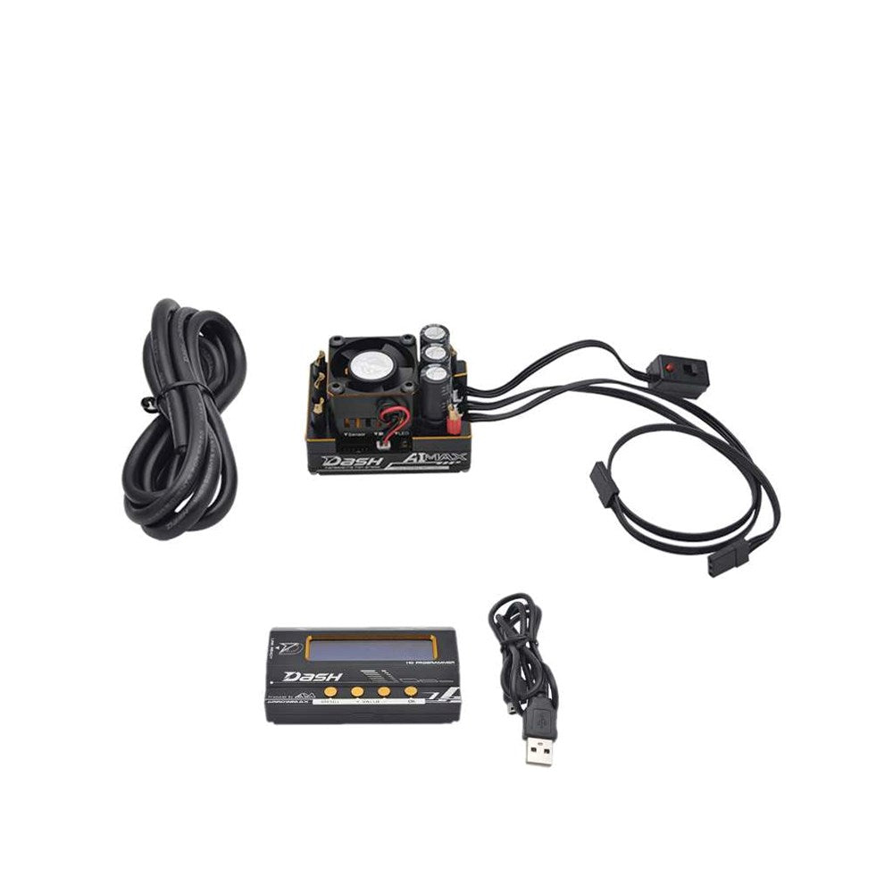 Arrowmax DA-770005+DA-77016 DASH AI MAX 1/8 220Amp Competition ESC for 1/8th Buggy or Monster Truck (8949805416685)