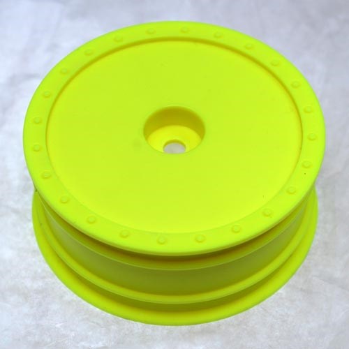 DE Racing DER-BB-KFY Borrego Wheels for Associated B6 / Kyosho RB6 / Front / YELLOW 2Pcs 2.2in (8949806039277)