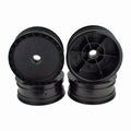 DE Racing DER-BB4-AFB Borrego Wheels for Associated B4 / Bearing / Front / BLACK / 4Pcs 2.2in (8949806072045)