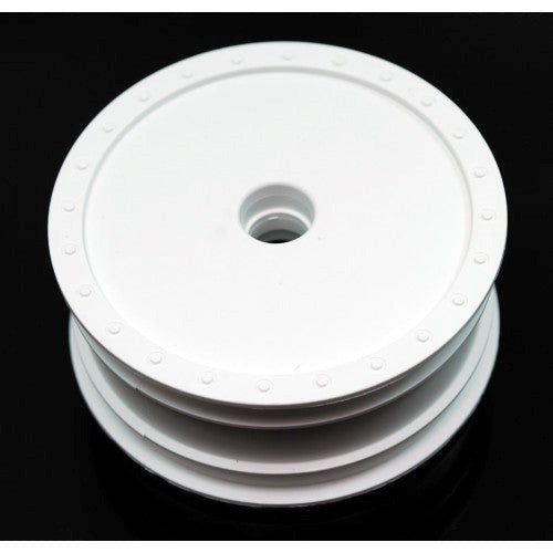 DE Racing Borrego Wheels for Associated B4 / Customworks Front White 2.2in RC Wheel