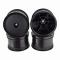 DE Racing DER-BB4-ARB Borrego Wheels for Associated B4 / Pin / Rear / BLACK / 4Pcs 2.2in (8949806203117)