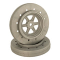 DE Racing DER-GDF-AS Gambler Wheels for Accelerator Tyres / SILVER (4pc) 1.9/3.0in (8949807022317)