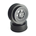 DE Racing DER-GSF-LB Gambler Front Wheels with 12mm Hex / TLR Offset / BLACK (4 PC) 1.7/2.2in (8949807644909)