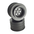DE Racing DER-GSR-AB Gambler Rear Sprint Wheels with 12mm Hex / AE -TLR / BLACK (4 PC) 1.7/2.2in (8949807743213)
