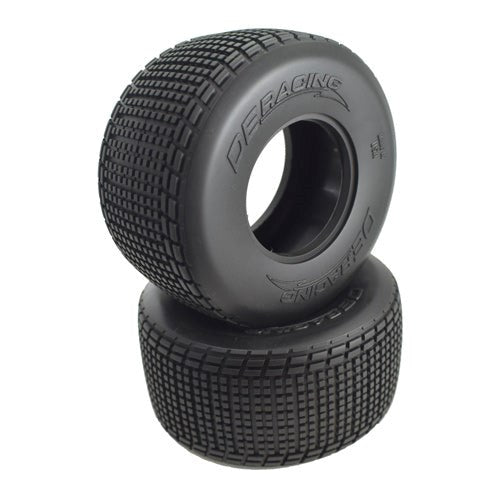 DE Racing Outlaw Sprint Rear 1.7/2.5in D40 Compound RC Tyre with Inserts