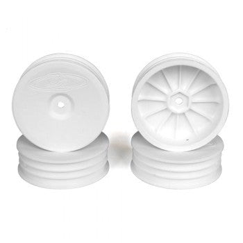 DE Racing DER-SB4-A4W Speedline Buggy Wheels for Associated B64 - B64D / TLR 22 3.0 - 4.0 / Front / WHITE / 4Pcs 2.2in
