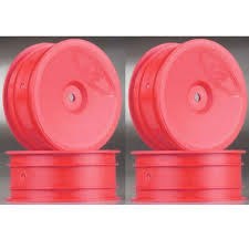 DE Racing DER-SB4-AFP Speedline Buggy Wheels for Associated B6.1 / Kyosho RB6 / Front / PINK / 4pcs 2.2in