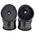 DE Racing DER-SB4-ARB Speedline Buggy Wheels for Associated B6.1 - B64 / TLR 22 - 22-4 / Rear / BLACK / 4pcs 2.2in (8949809807597)