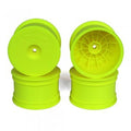 DE Racing Speedline Buggy Wheels Rear Yellow 2.2in RC Wheel
