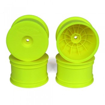 DE Racing DER-SB4-ARY Speedline Buggy Wheels for Associated B6.1 - B64 / TLR 22 - 22-4 / Rear / YELLOW / 4pcs 2.2in