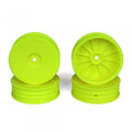 DE Racing DER-SB4-SLY Slim Speedline Buggy Wheels for TLR 22 3.0 - 5.0 / Front / YELLOW / 4Pcs 2.2in Narrow for carpet racing (8949810135277)