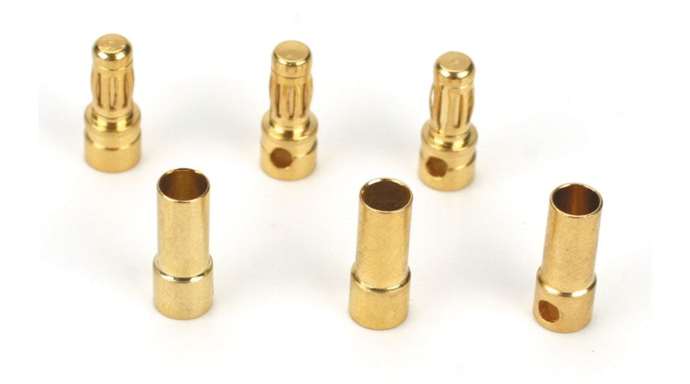 Eflite EFLA241 Gold Bullet Connector Set3.5mm (3) (8949812429037)