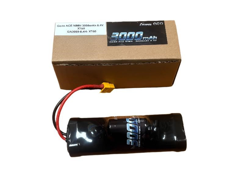 Gens Ace NiMh 3000mAh Hump pack With Quality 14Awg Silicone Wire &