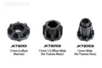 Jetko SGT 3.8 EX-Tomahawk Claw Rim Metal Blue Medium Soft Glued 1/8 Scale RC Wheel & Tyre Set (2)