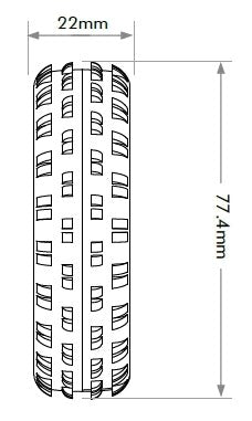 Jetko JKO2001CUS ARENA Carpet/Astro 2WD Front Tyre Ultra Soft (2)