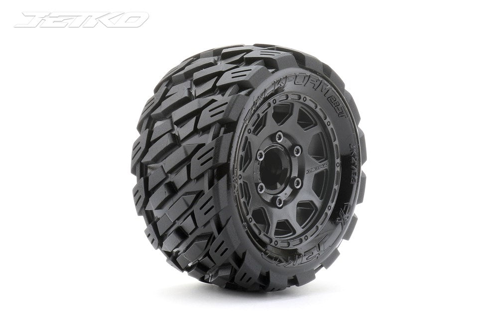 Jetko JKO2703CBMSGN 1/10 ST 2.8 EX-ROCKFORM/Claw Rim/Black/Medium Soft/Glued MTD Tires (2) (8949817409773)