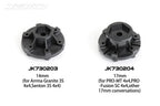 Jetko ST 2.8 EX-Rockform Claw Rim Black Medium Soft Glued Mounted 1/10 Scale RC Wheel & Tyre Set (3)