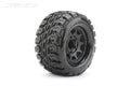 Jetko EX-King Cobra 2.8 Claw Rim Black Medium Soft Glued RC Wheel & Tyre Set 1/10 Scale