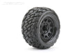 Jetko JKO2803CBMSGN 1/10 MT 2.8 EX-ROCKFORM/Claw Rim/Black/Medium Soft/Glued Includes Adapters for Traxxas Stamped Rustler Hoss Arrma Granite. 12mm 14mm and 17mm Hex (8949817540845)