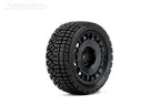 Jetko Rally AVANTGARDE/Radia Black Super Soft Glued Assembled 1/10 Scale RC Wheel & Tyre Set
