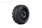 Jetko Rally COURAGIA Claw Rim Black Super Soft Glued RC Wheel & Tyre Set 1/10 Scale