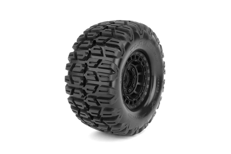 Jetko JKO5803CBMSGB 1/5 XMT EX-SLAYER/Claw Rim/Black/Medium Soft/Glued/Blted MTD Tires (2)
