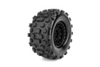 Jetko XMT EX-Wasteland Claw Rim Black Medium Soft Glued Mounted 1/5 Scale RC Wheel & Tyre Set