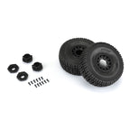 Pro-Line Mirage TT Belted F/R Assembled 17mm Black Raid RC Wheel & Tyre Set 1/7 Scale (3)