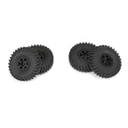 Pro-Line Maxxis Trepador F/R 1.0in MTD 7mm Black Holcomb SCX24 RC Wheel & Tyre Set 1/24 Scale (2)